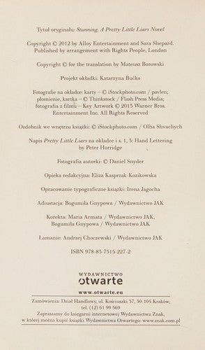 Olśniewające (Pretty Little Liars, #11) - Sara Shepard