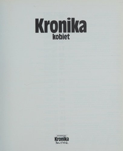 Kronika kobiet - Marian B. Michalik